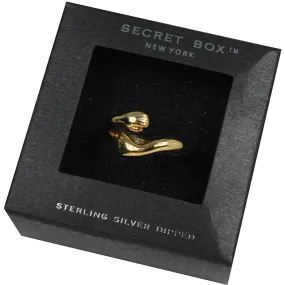 14k gold dipped arm hug ring(size
adjustible)