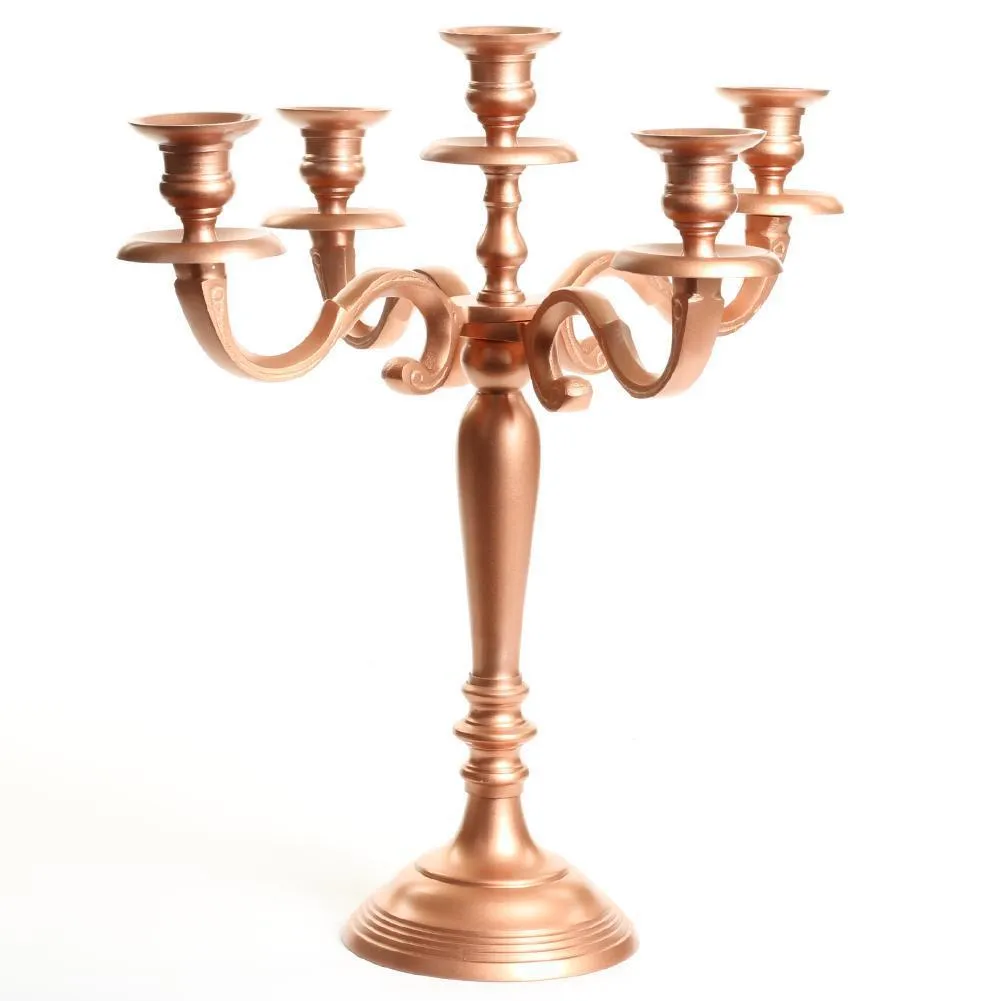 5-Arm Metal Candelabra Candle Holder Centerpiece