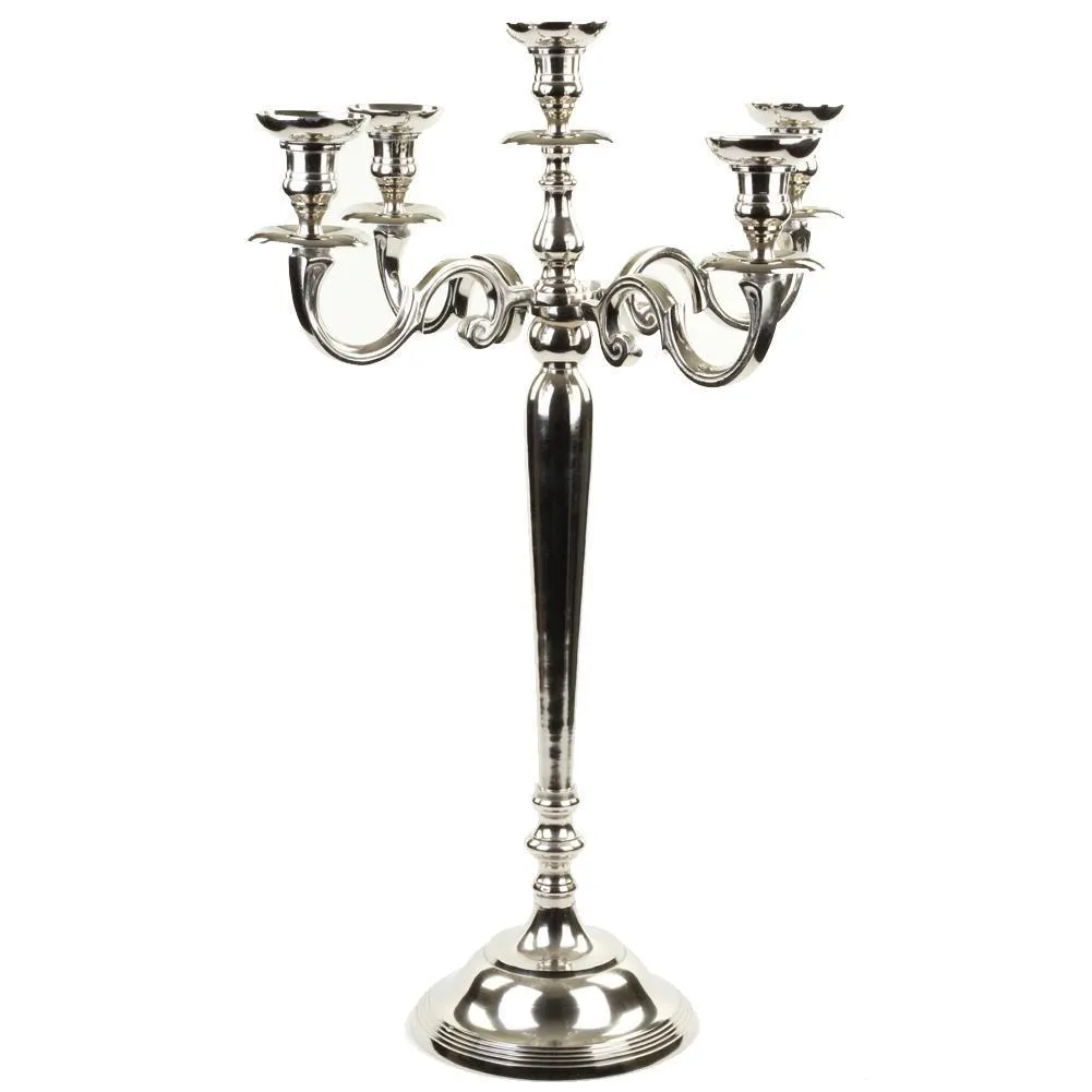 5-Arm Metal Candelabra Candle Holder Centerpiece