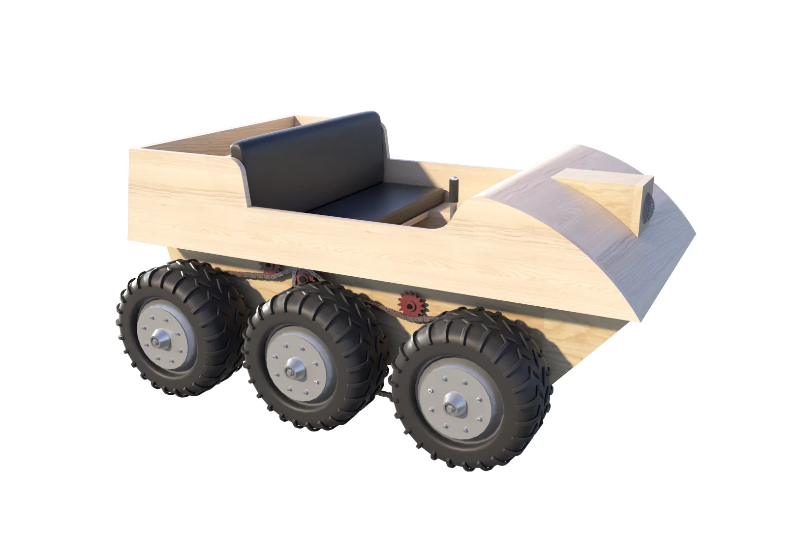 6 Wheeled ATV Go Kart Plans With Engine Vehicle DIY Wood