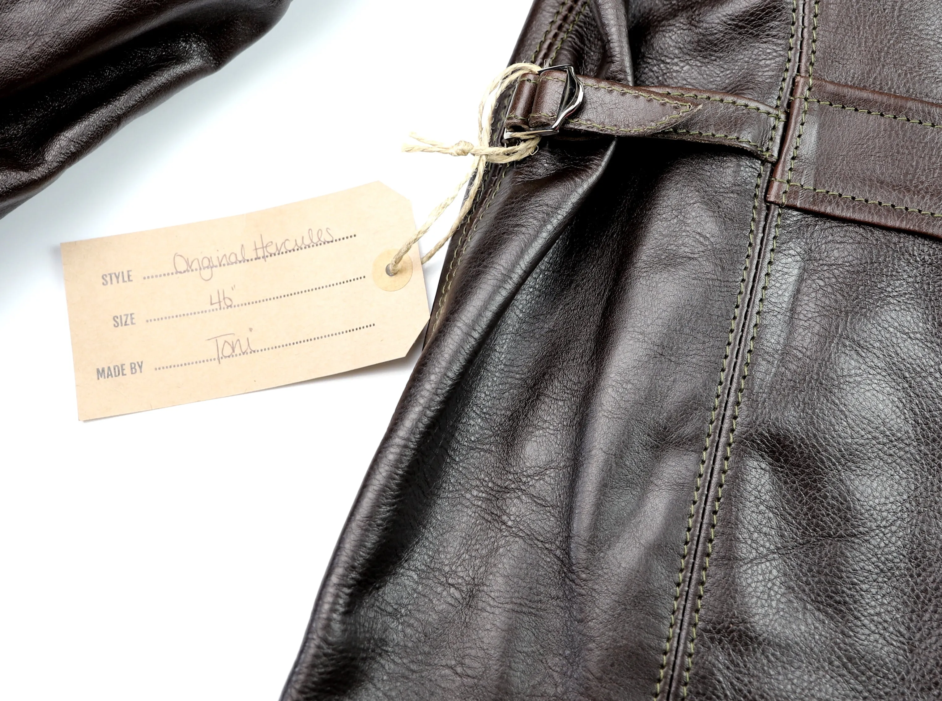 Aero Original Hercules, size 46 (fits like 48), Dark Seal Vicenza Horsehide
