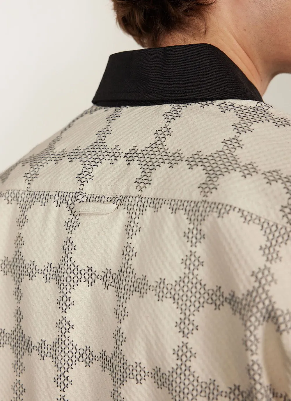 All Sorts Patchwork Overshirt | Cotton | Ecru