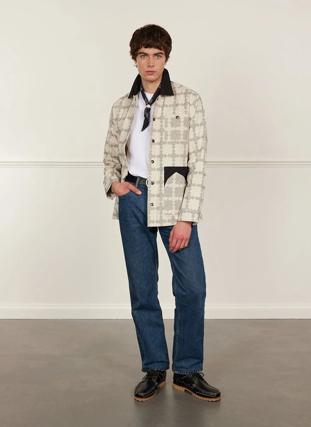 All Sorts Patchwork Overshirt | Cotton | Ecru