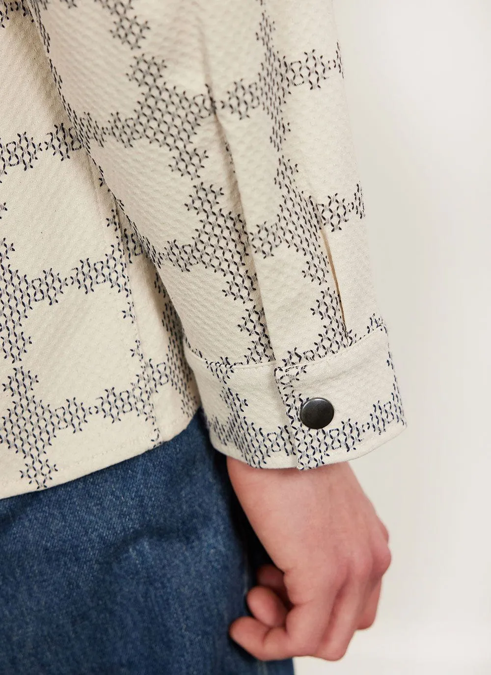 All Sorts Patchwork Overshirt | Cotton | Ecru