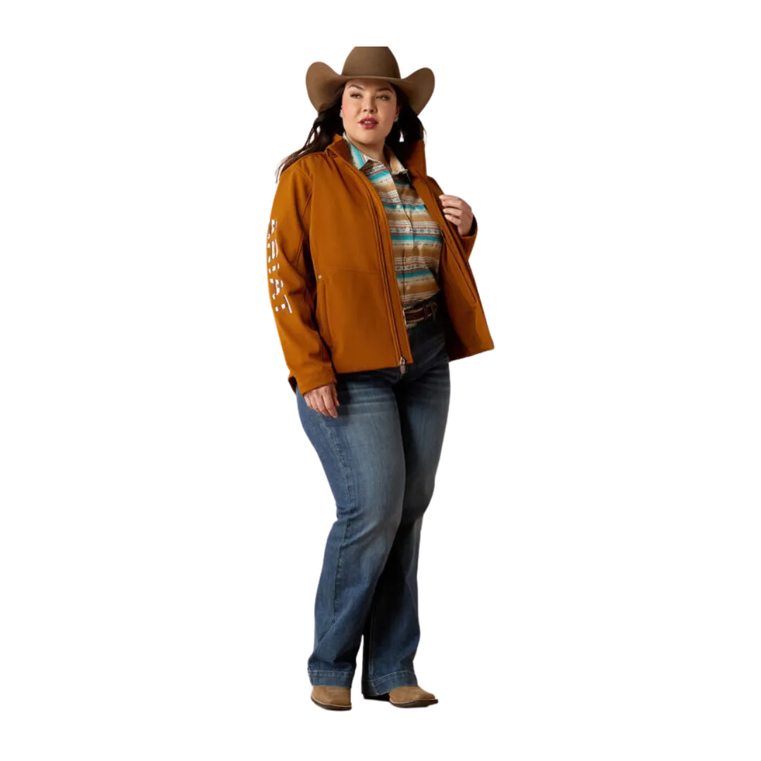 Ariat Women's Team Patriot Softshell Chesnut Horse Jacket