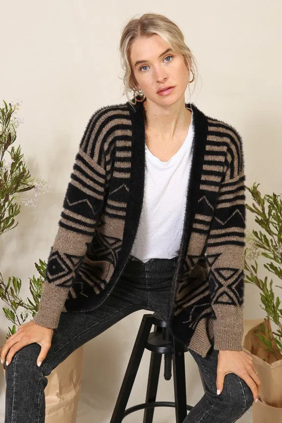 Audrey Aztec Cardigan With Pockets