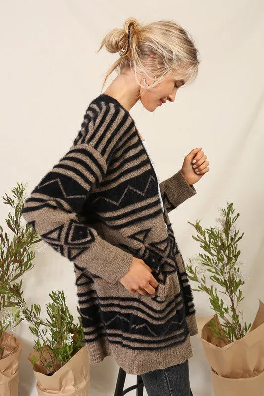Audrey Aztec Cardigan With Pockets