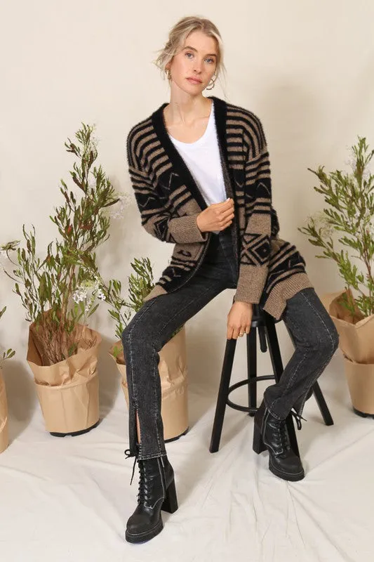 Audrey Aztec Cardigan With Pockets