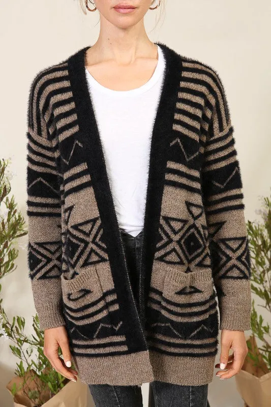 Audrey Aztec Cardigan With Pockets