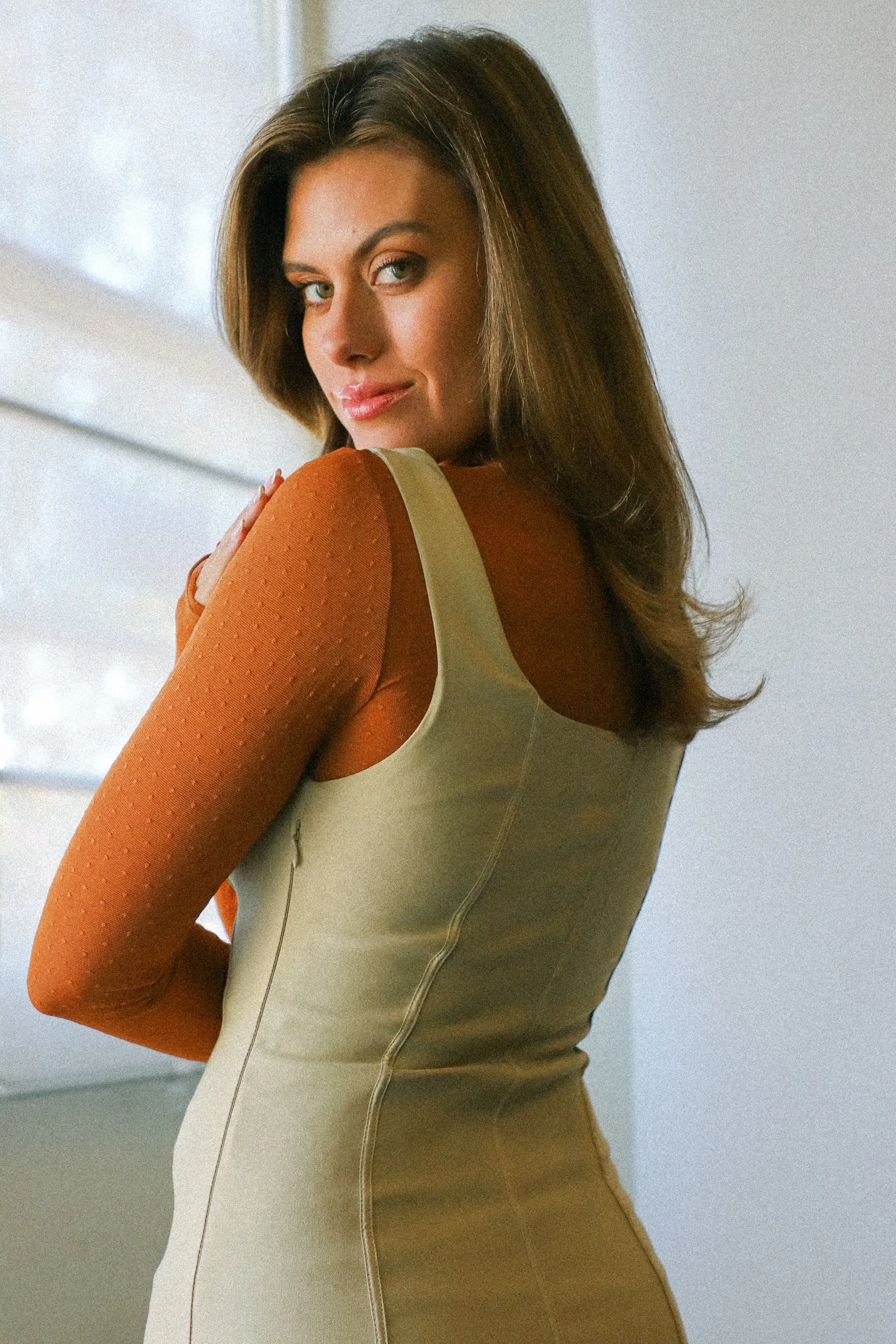 Beige Rosati Dress