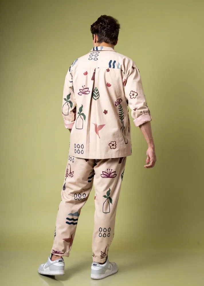 Beige Wrap Shacket
