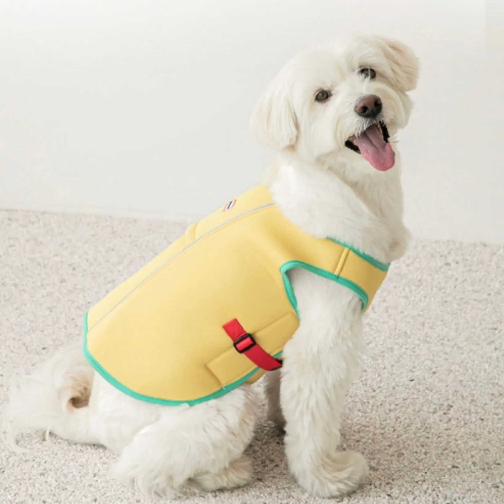 ※予約販売【BITE ME】Ice Cooling Vest（Yellow）大型犬用