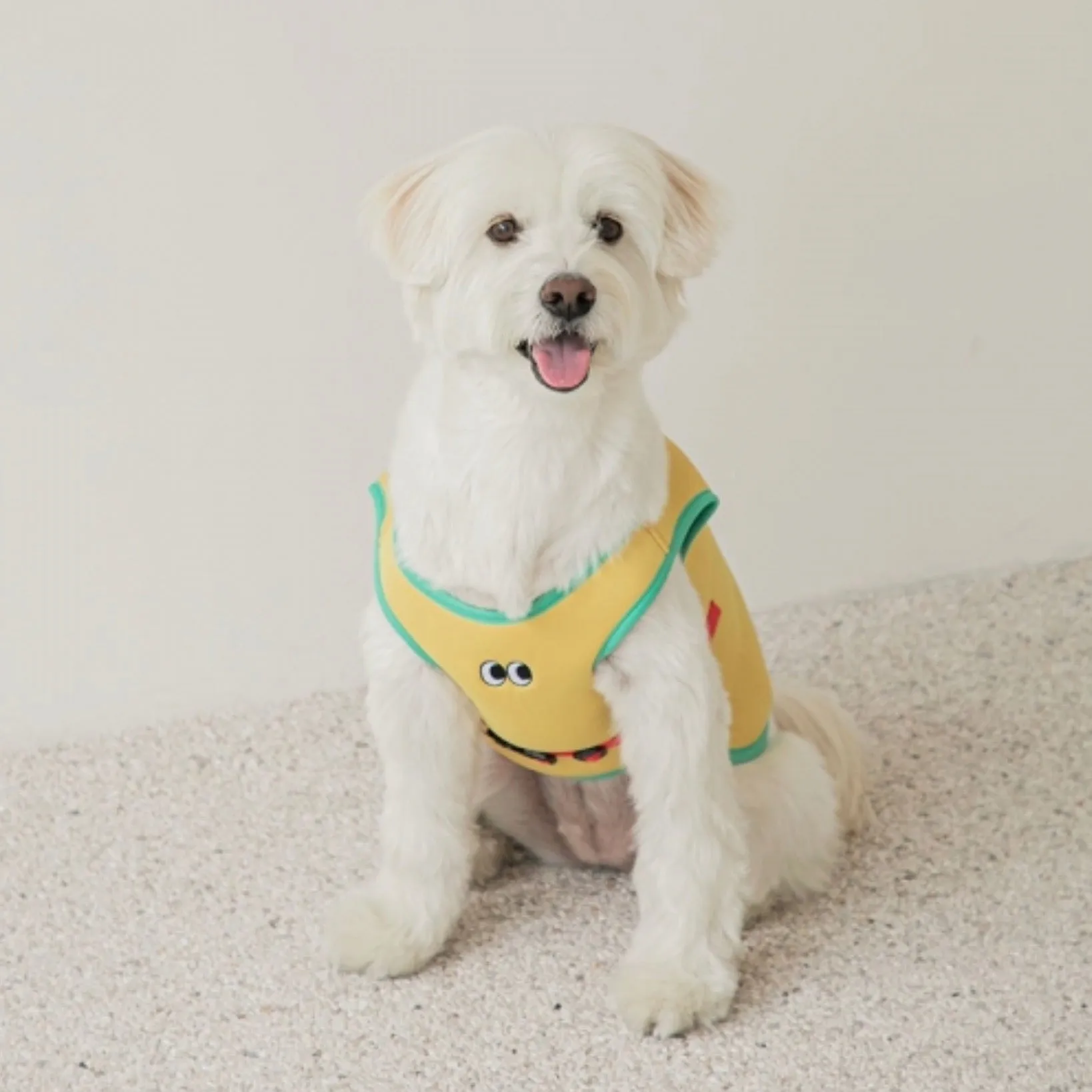 ※予約販売【BITE ME】Ice Cooling Vest（Yellow）大型犬用