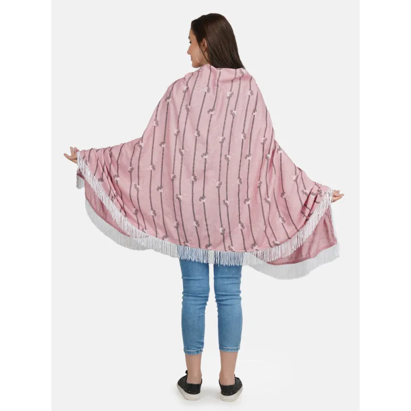 Black Linned  Nursing Scarf