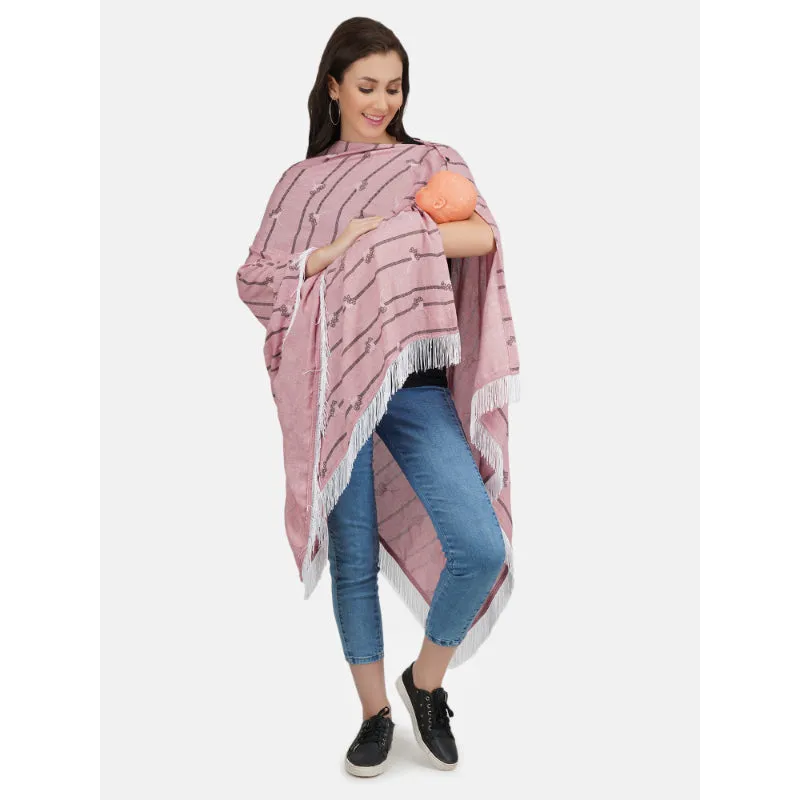 Black Linned  Nursing Scarf