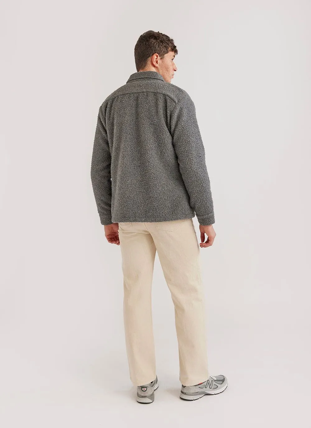 Blanket Overshirt | Casentino Wool | Grey