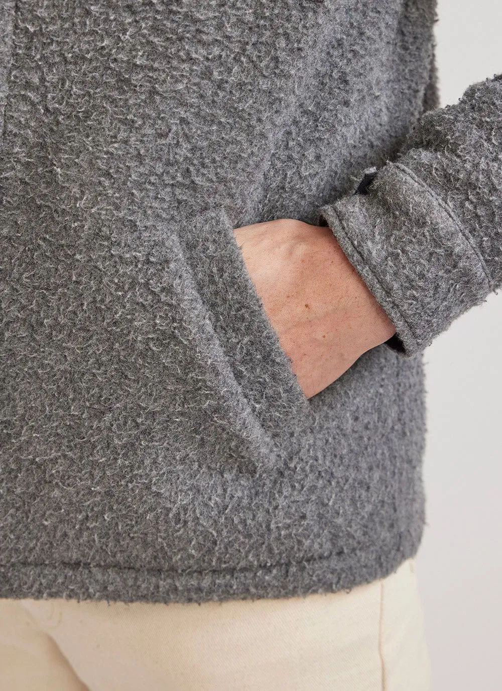 Blanket Overshirt | Casentino Wool | Grey