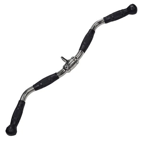 Body Solid Rubber Grip Revolving Curl Bar