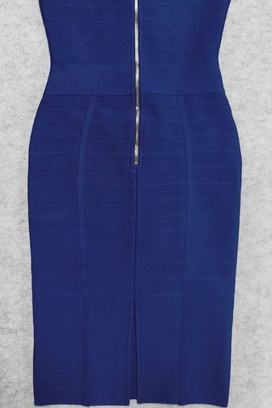 Breanna Bandage Dress - Navy Blue