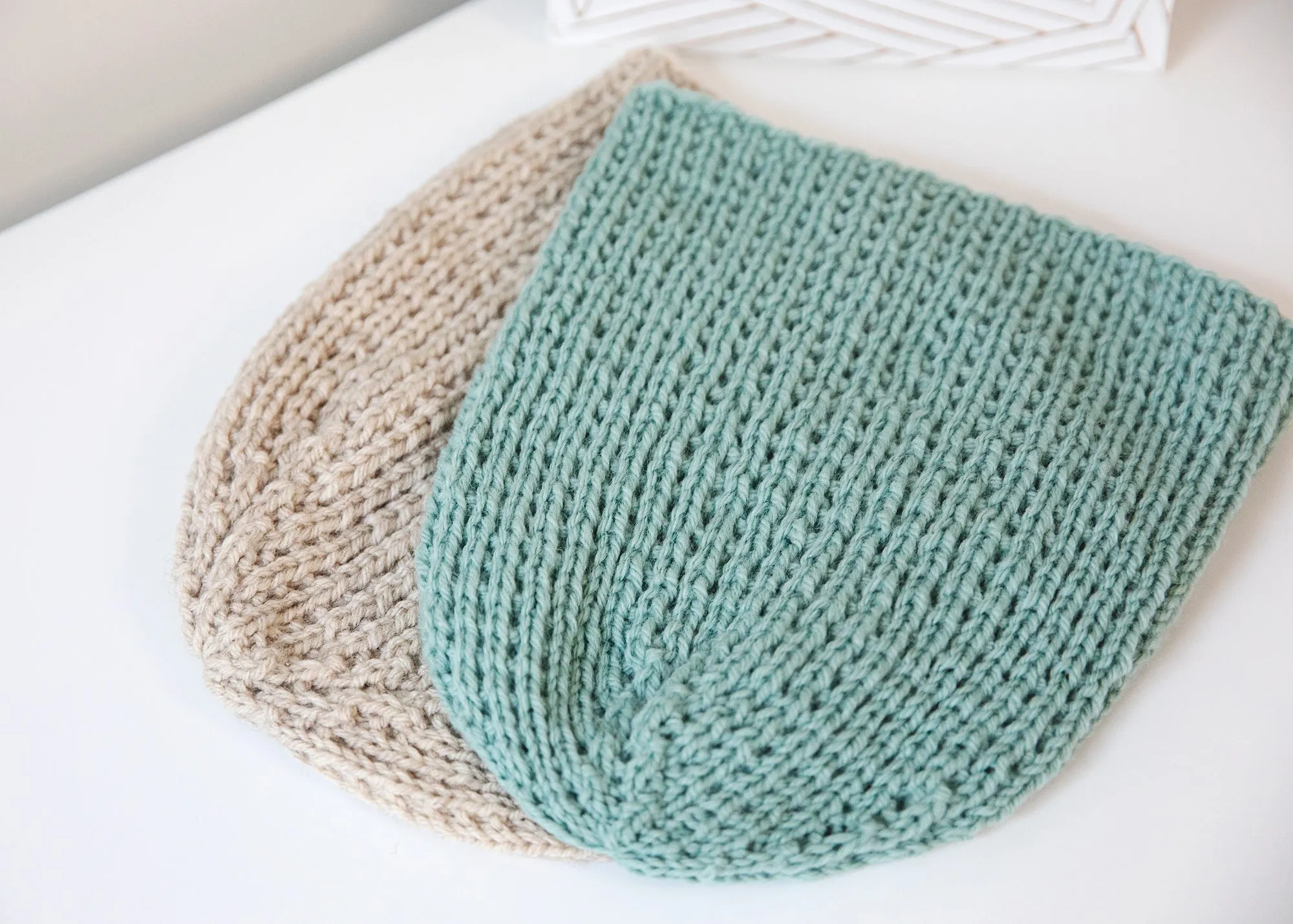 Broken Rib Stitch Beanie Knitting Pattern