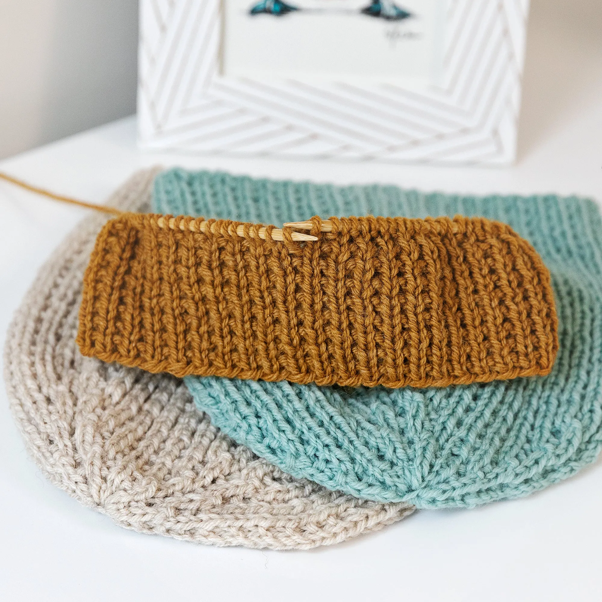 Broken Rib Stitch Beanie Knitting Pattern