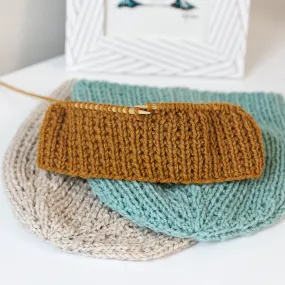 Broken Rib Stitch Beanie Knitting Pattern