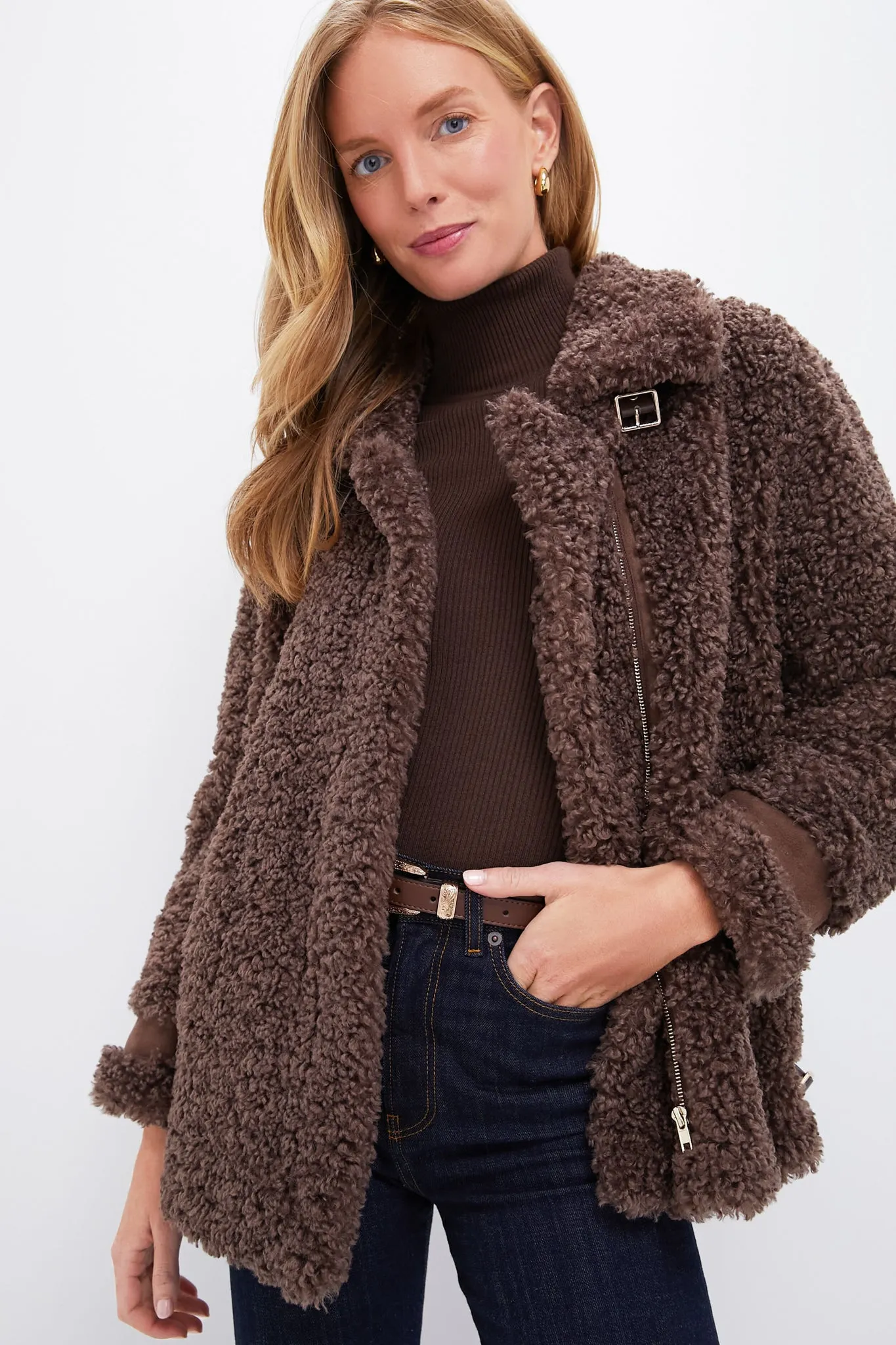 Brown Sherpa Giulia Jacket