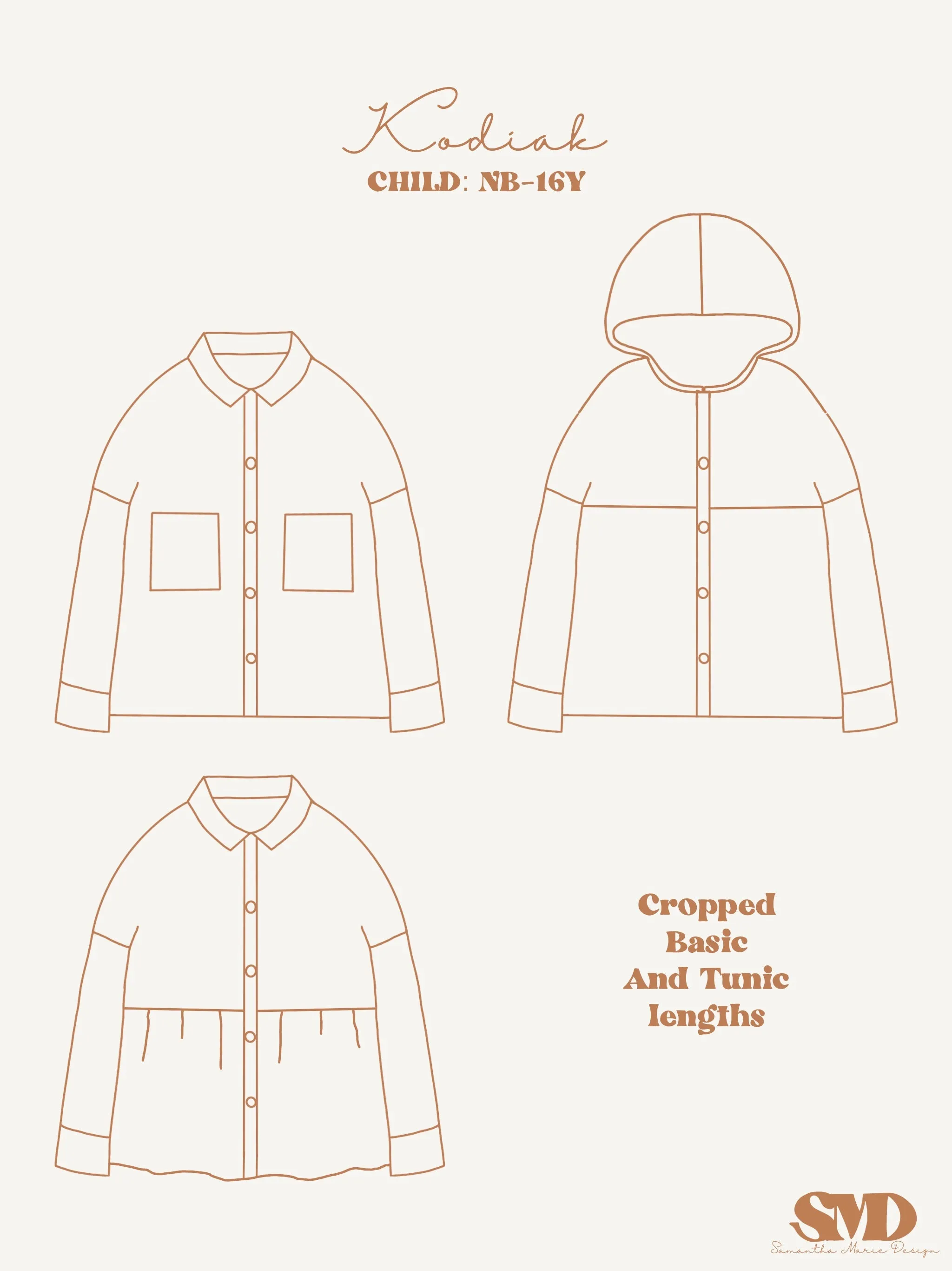 Bundle Kodiak Shacket Digital Sewing Pattern