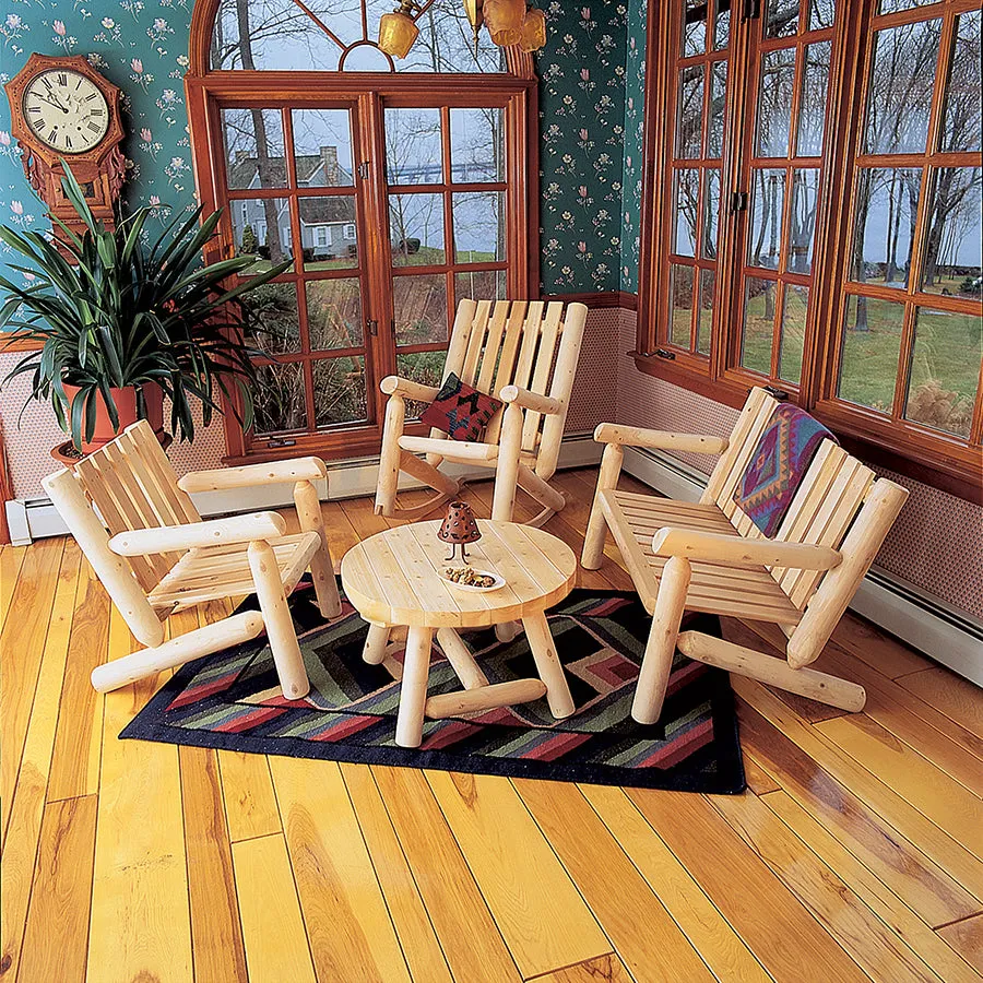 Cedar Looks 4′ Log Settee