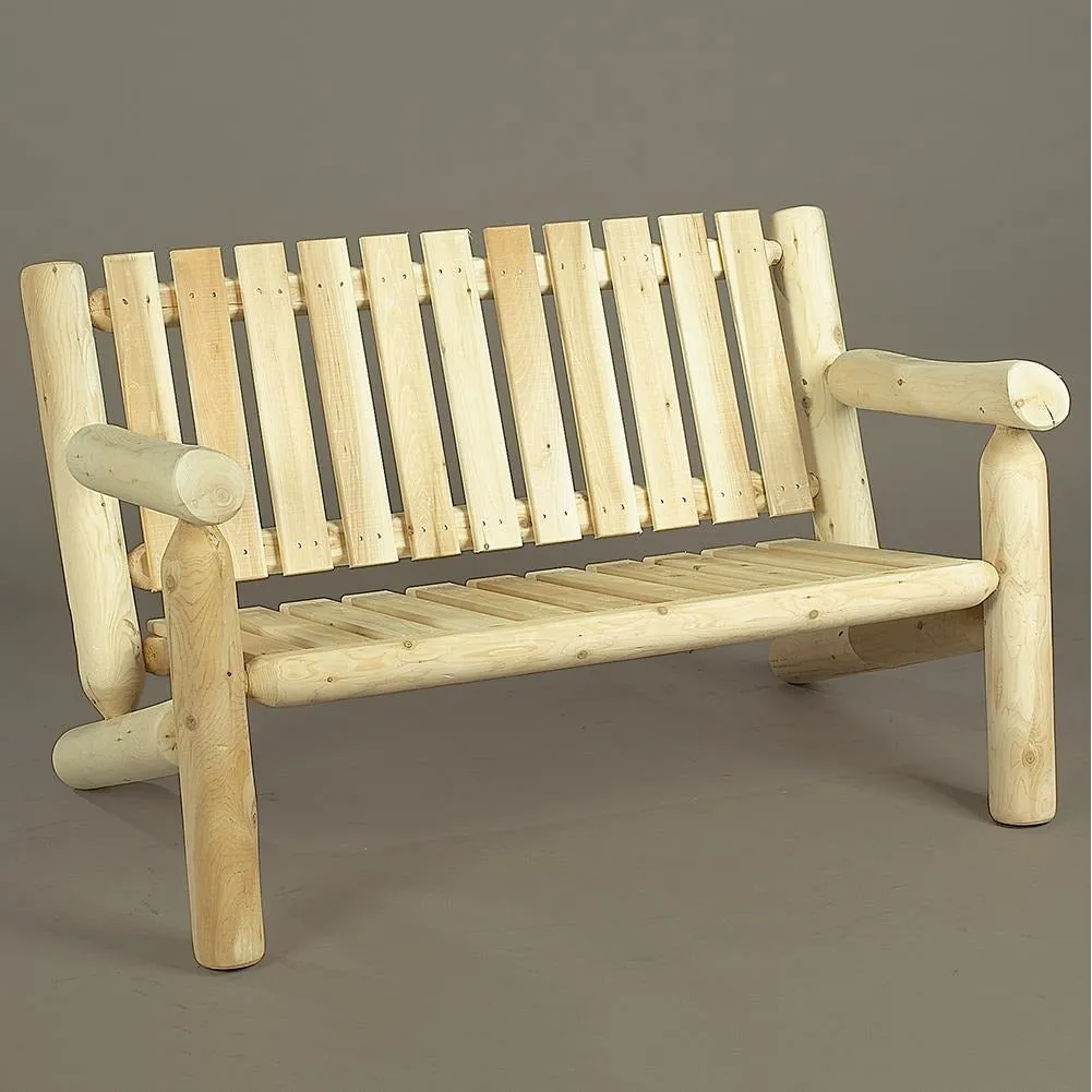 Cedar Looks 4′ Log Settee