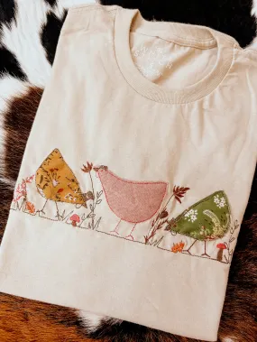Chicken Cottage Core |Tee