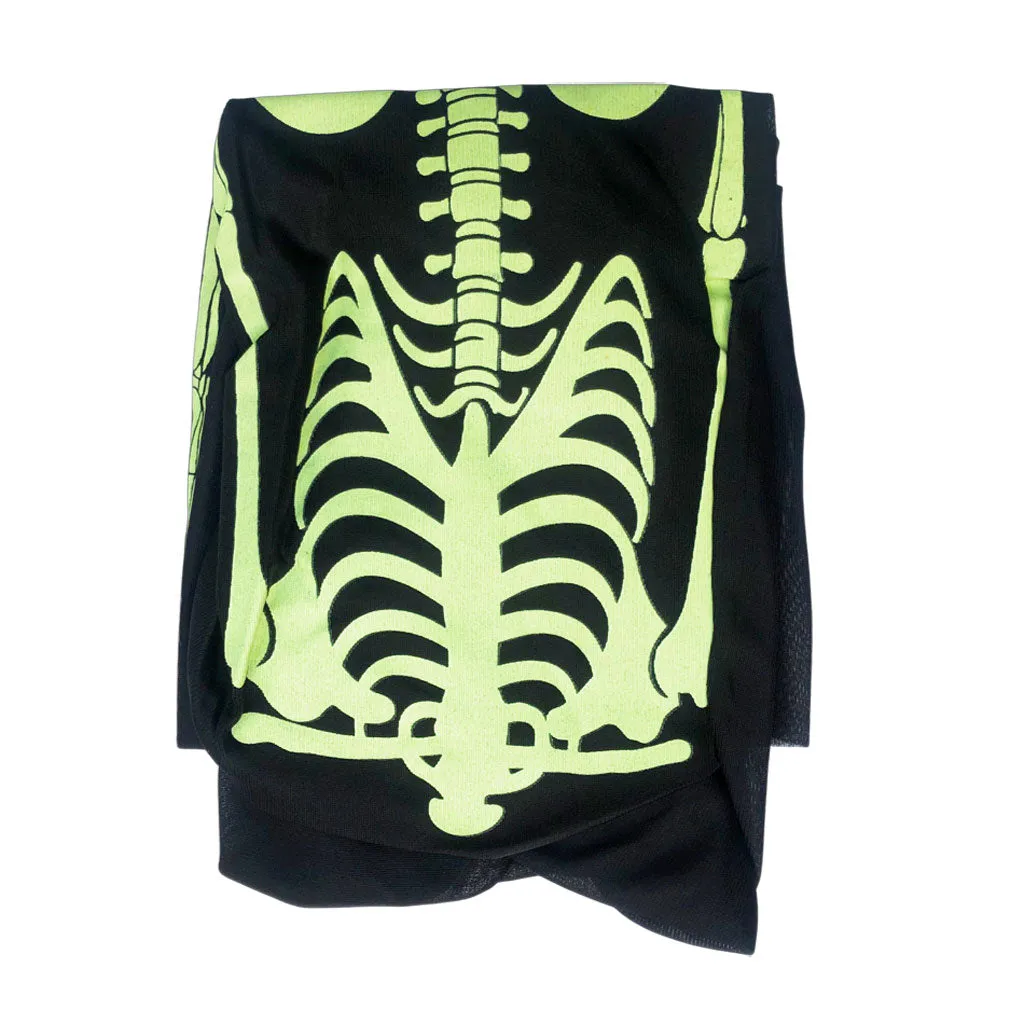 Childrens Glow In The Dark Skeleton Halloween Costume