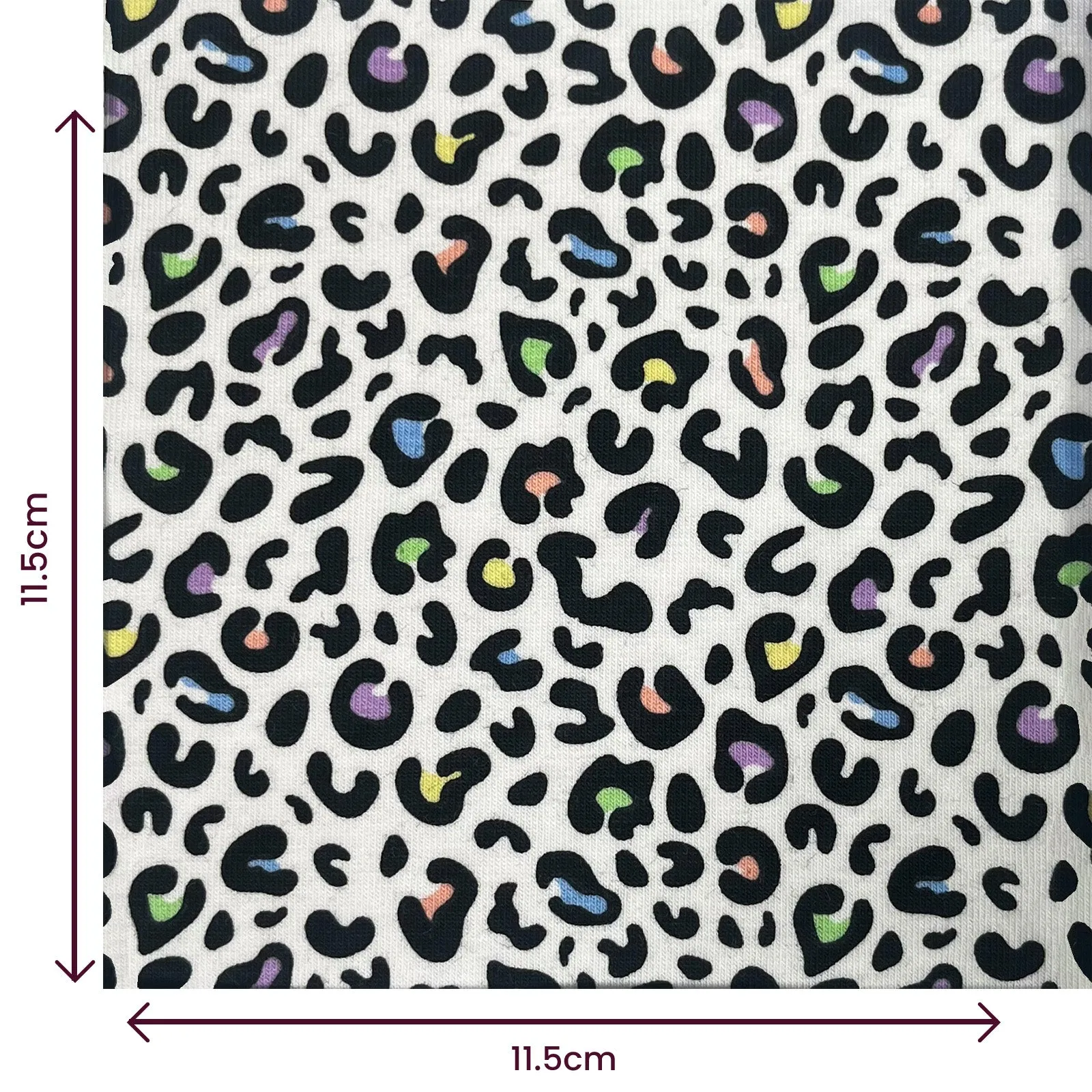 Cotton Jersey - Leopard Print Rainbow