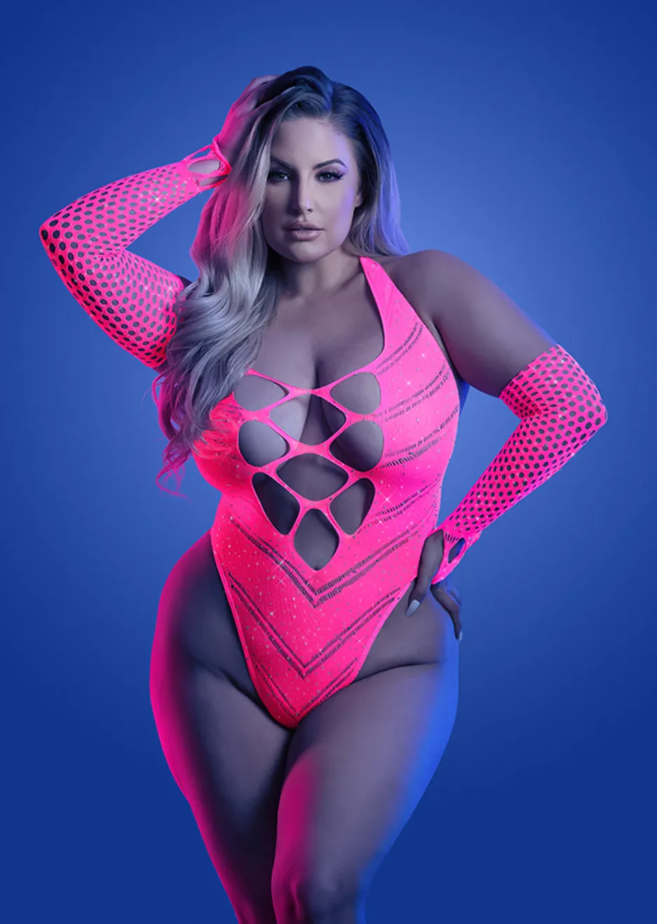 Crystal Glow Seamless Bodysuit Curvy