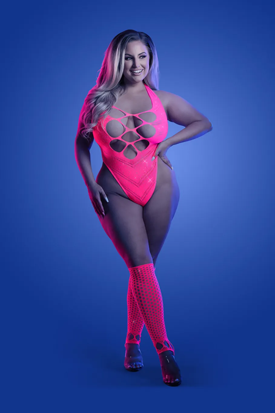 Crystal Glow Seamless Bodysuit Curvy