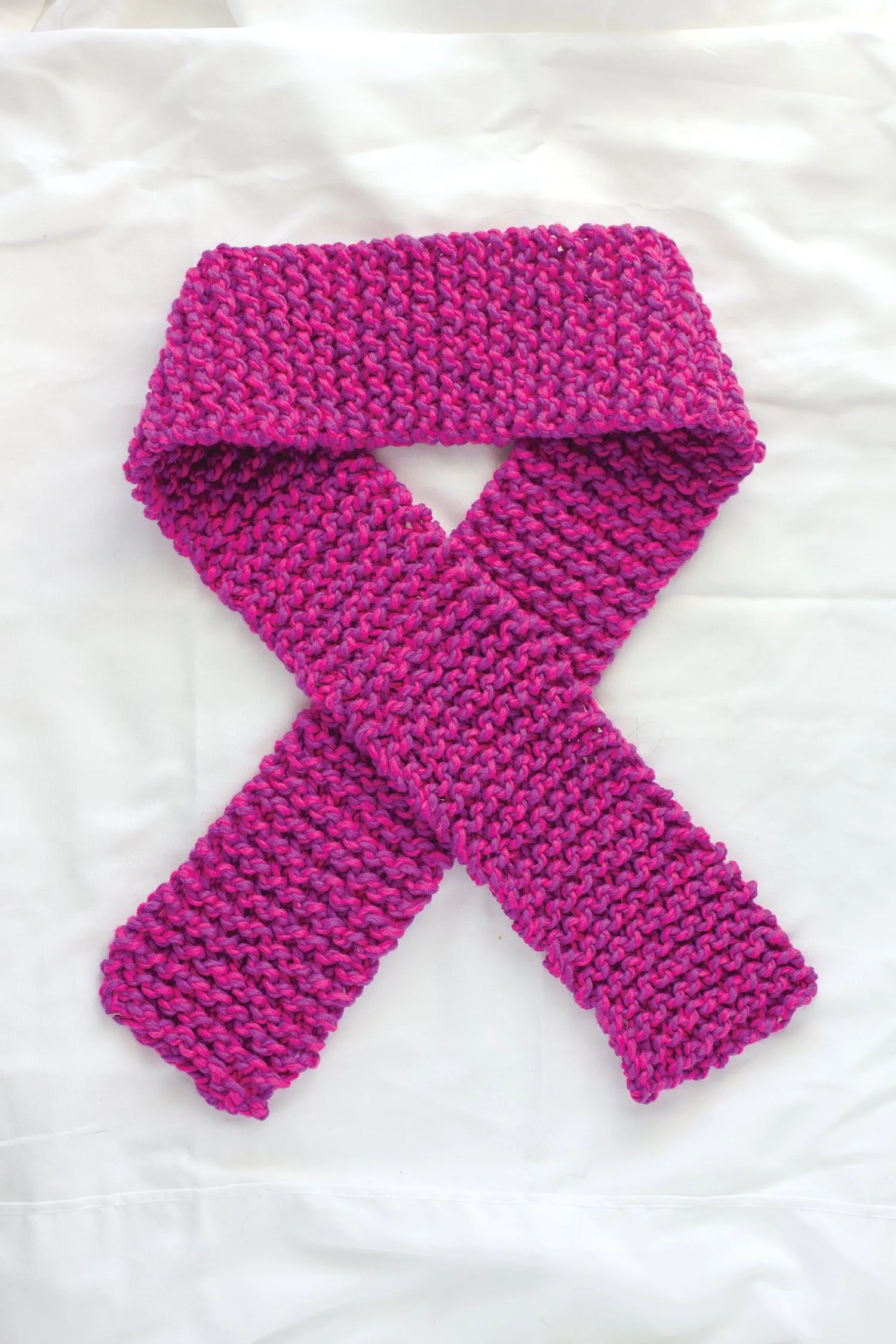 Discover Knitting: Scarf Kit - PINK/VIOLET