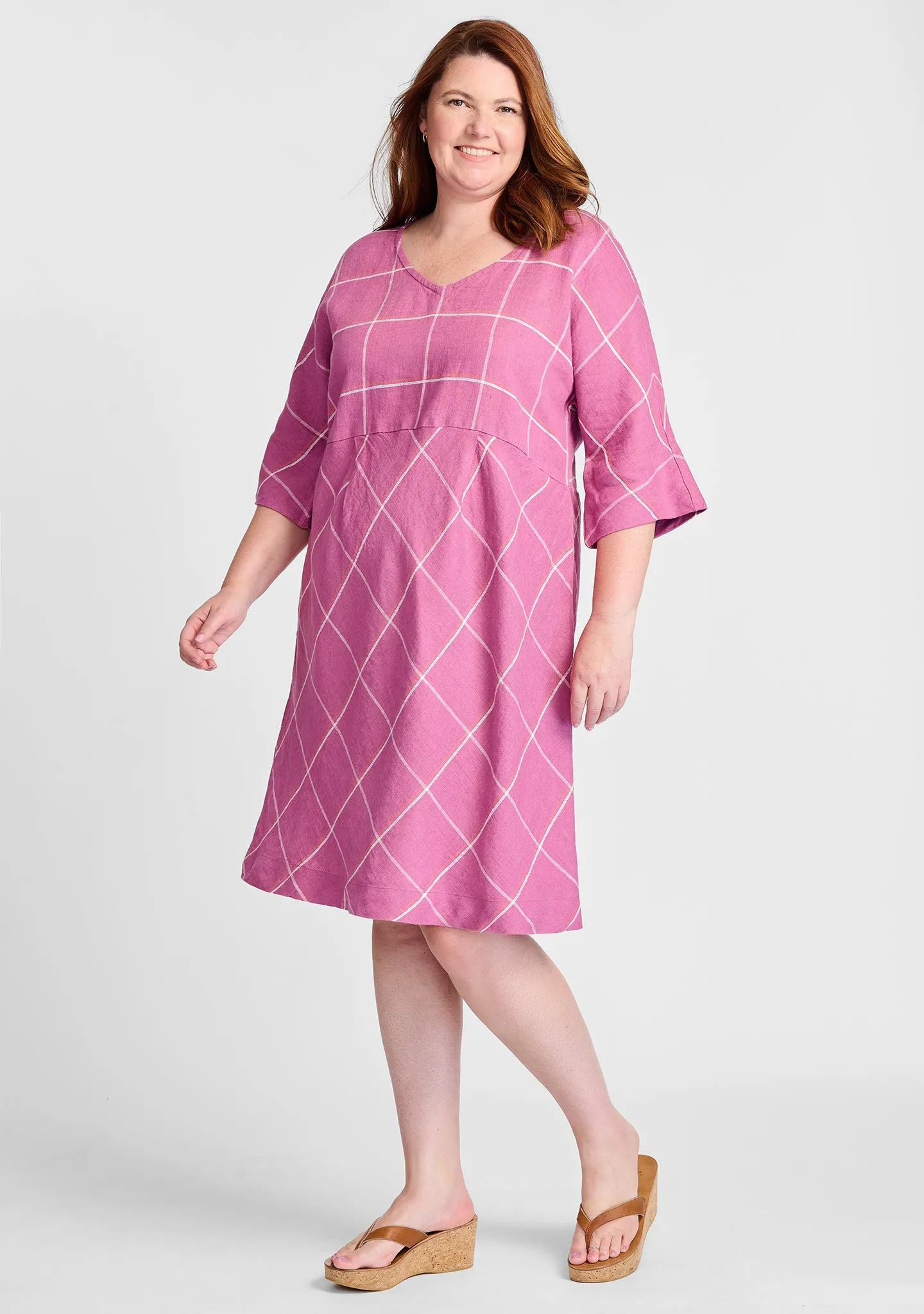 Dolman Dress - Linen Dress - FINAL SALE