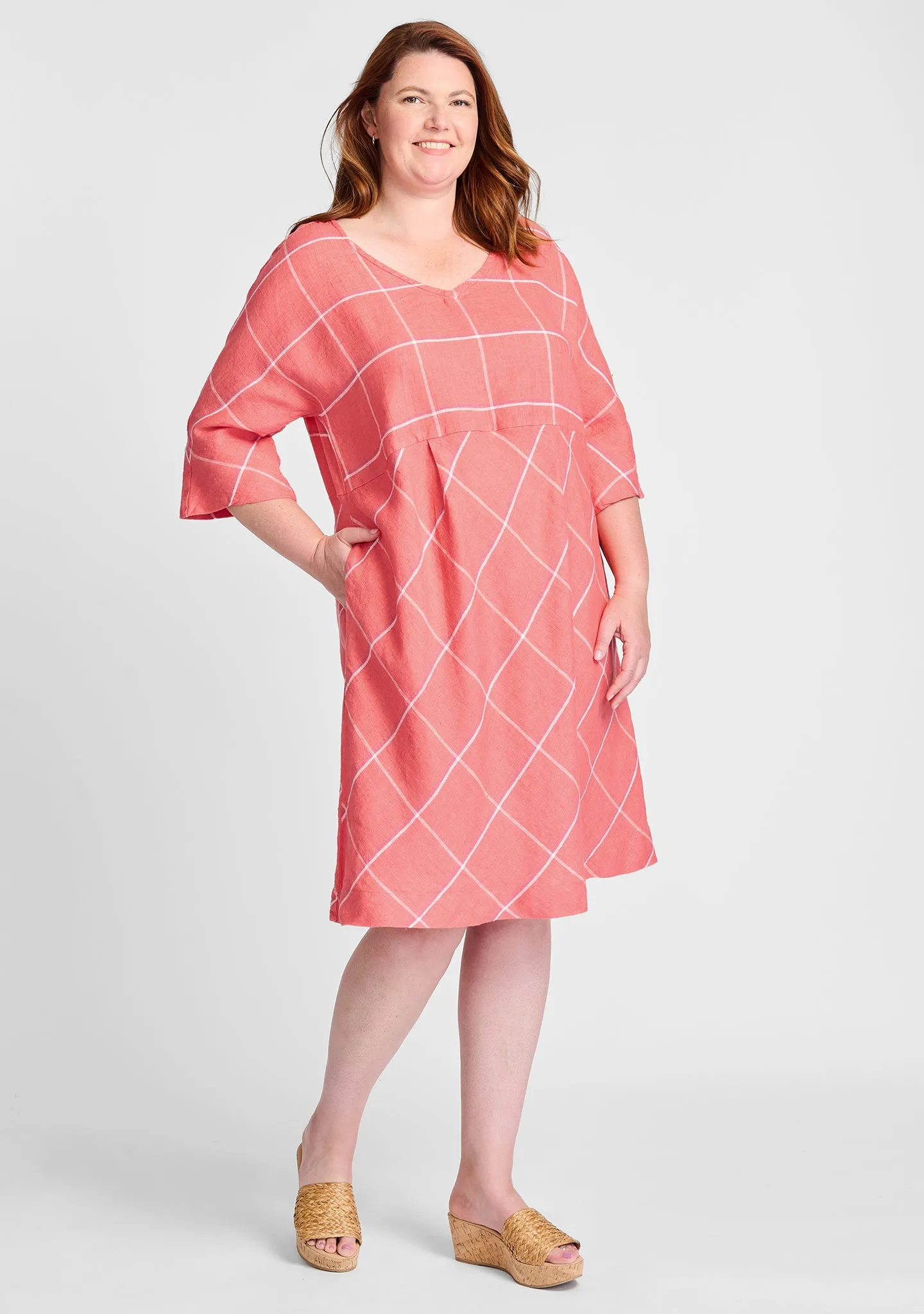 Dolman Dress - Linen Dress - FINAL SALE