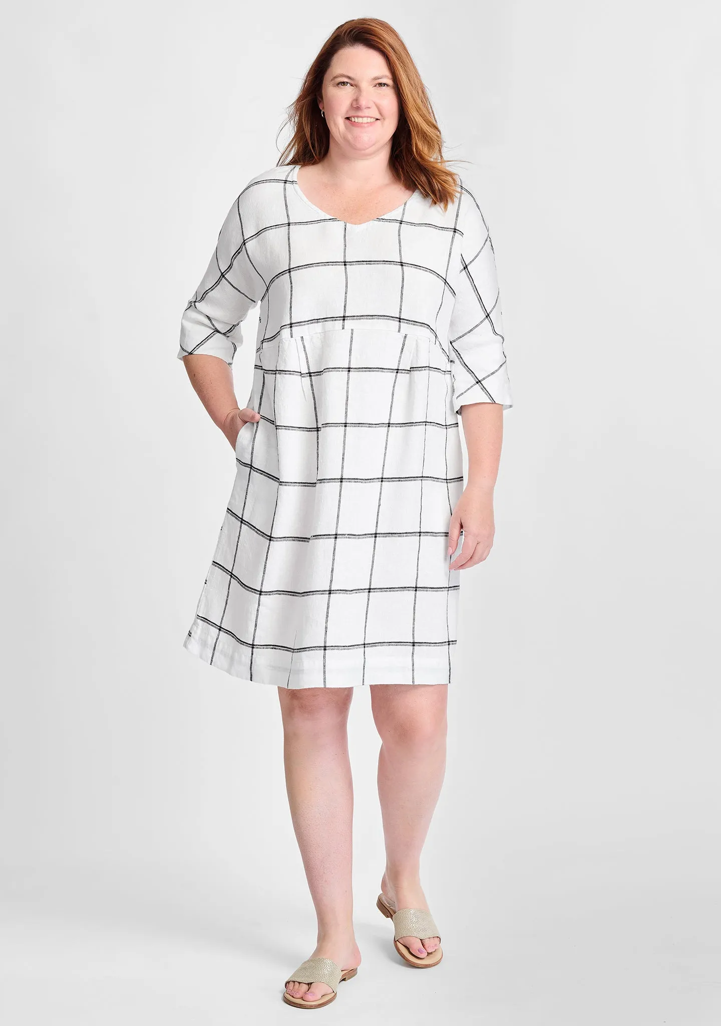 Dolman Dress - Linen Dress - FINAL SALE