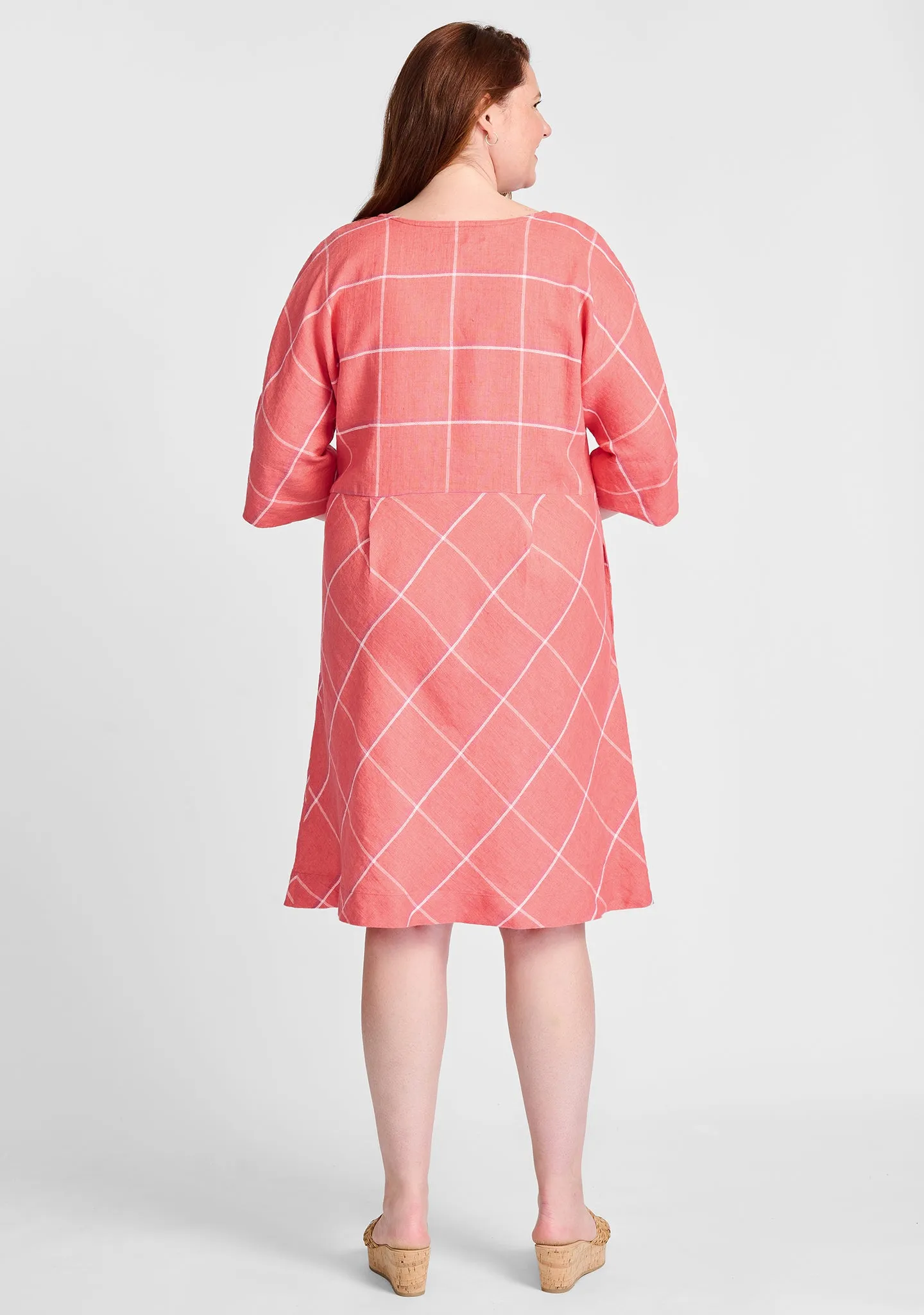 Dolman Dress - Linen Dress - FINAL SALE