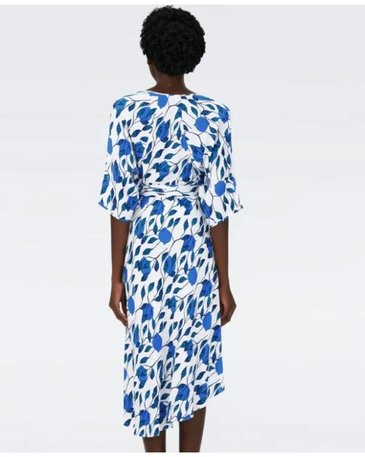 DVF Eloise Faux Wrap Midi Dress