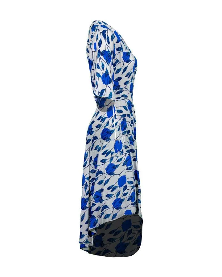 DVF Eloise Faux Wrap Midi Dress