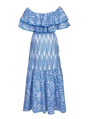 Elegant Slash Neck Dresses Women Butterfly Sleeve High Waist Spliced Ruffles Pullover Dress Femlae Fashion 2023 Clothes 2023