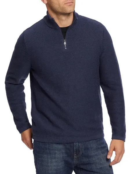 Flag & Anthem Navy 1/2 Zip Henryville Mockneck Sweater