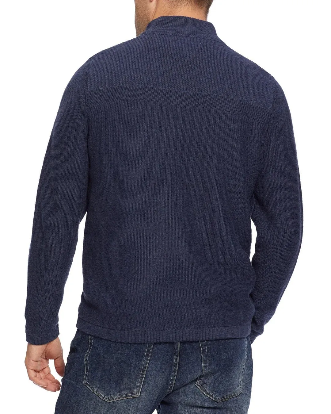Flag & Anthem Navy 1/2 Zip Henryville Mockneck Sweater