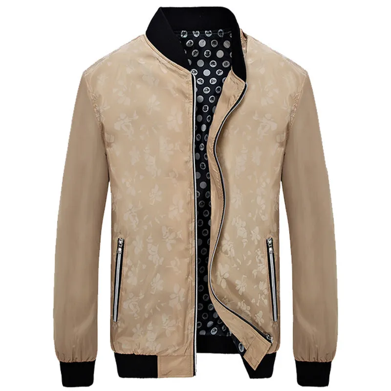 Floral Pattern Printed Slim Fit Jacket