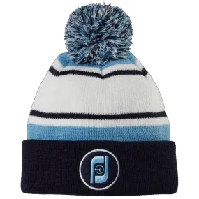 FootJoy Heritage Pom Pom Beanie Hat - Navy/White/Light Blue