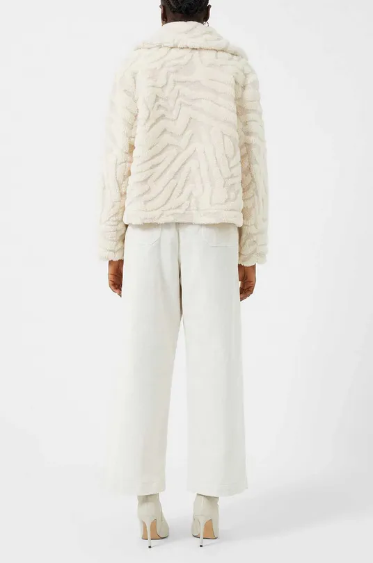 FRENCH CONNECTION Bobby Borg Animal Stripe Sherpa Jacket