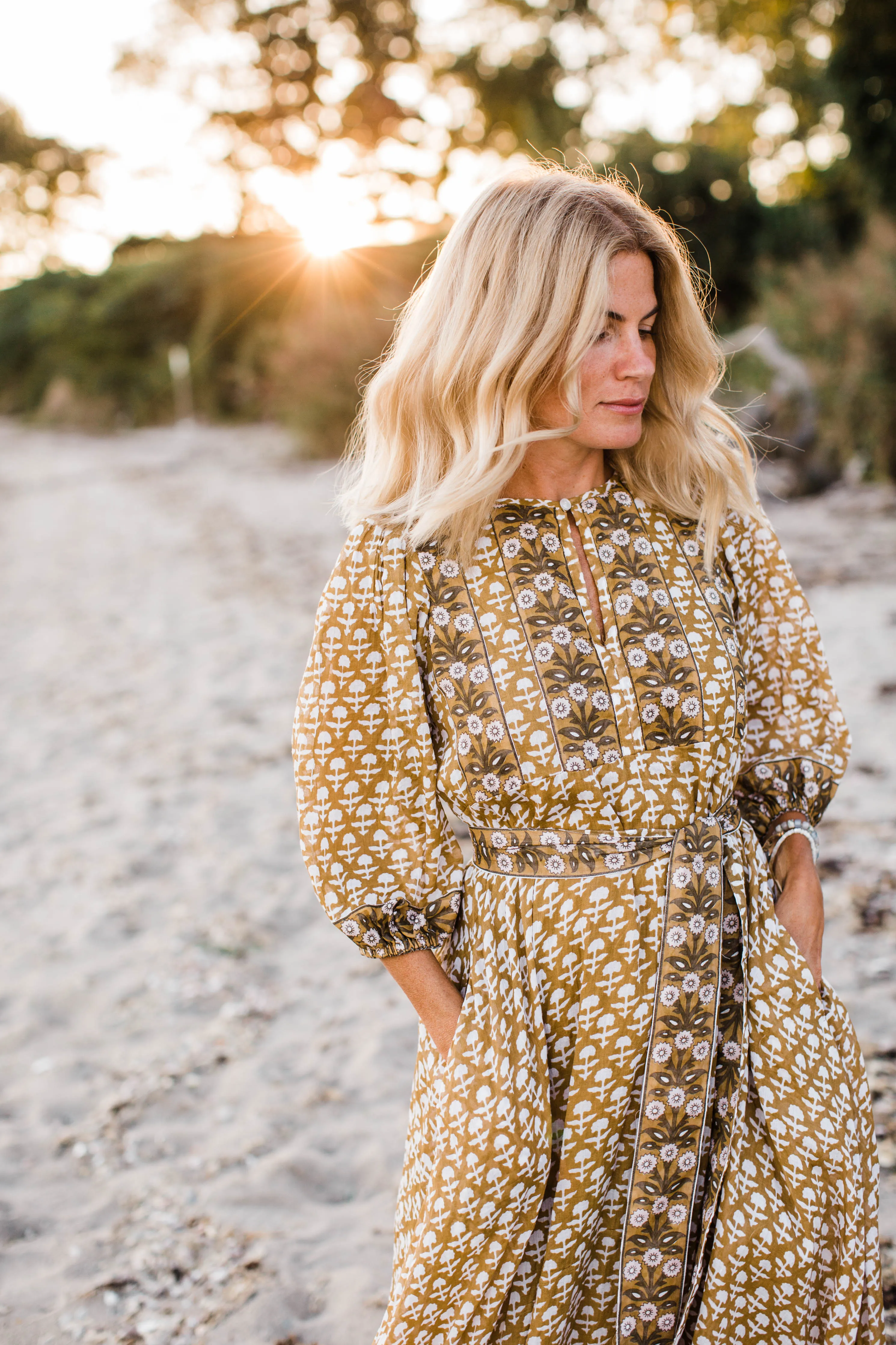 goldenrod house dress