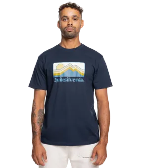 Gradient Mountains T-Shirt in Navy Blazer